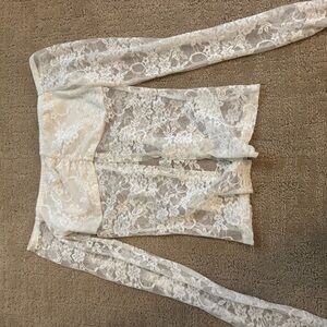 Edikted White Lace Top